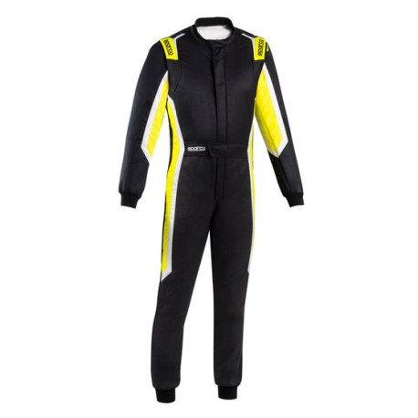 Suits FIA racing suit SPARCO SPRINT PRO 2025, black/fluo/yellow | races-shop.com