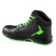 Work shoes Sparco safety shoes TARGA-H S3S WILLY, black/fluo green | races-shop.com