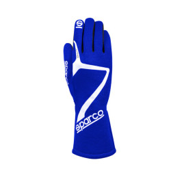 FIA race gloves Sparco LAND 2025 (external stitching), blue