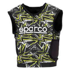 Sparco SJ Pro K-3 Rib Protector Jacket, black/fluo yellow
