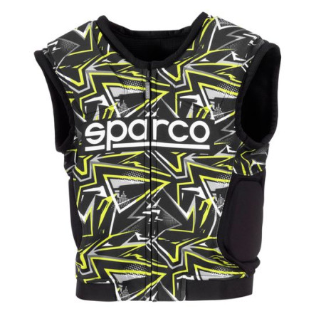Neck collars and protections Sparco SJ Pro K-3 Child Rib Protector Jacket, black/fluo yellow | races-shop.com