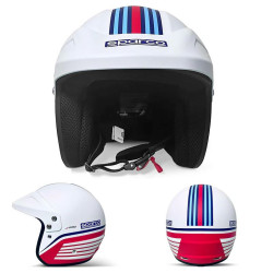 ECE open-face race helmet Sparco J-PRO MARTINI RACING, white