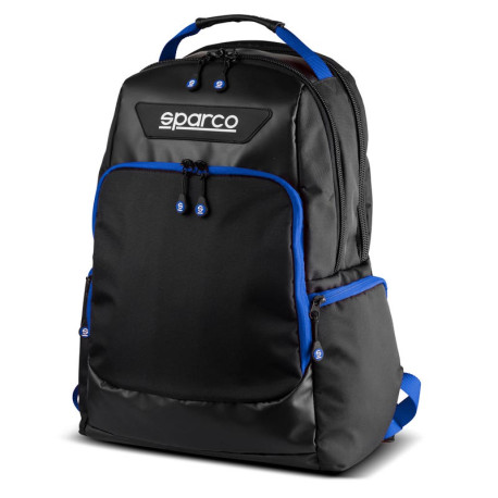 Bags, wallets SPARCO Superstage Backpack, black/blue | races-shop.com