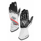 Race gloves OMP KS-2 ART my2025 (external stitching) white/black/red