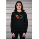 Hoodies and jackets MAXTON Design dámska mikina s kapucňou, black | races-shop.com