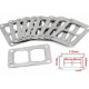Turbo gaskets universal Divided Turbo to exhaust gasket for turbo T6, steel | races-shop.com