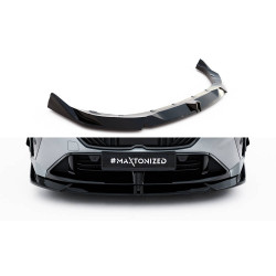 MAXTON DESIGN front splitter for BMW 1 M-Pack F70, glossy black, V2