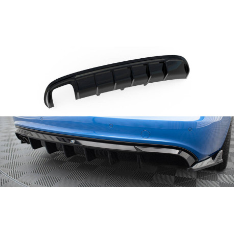 Body kit and visual accessories Rear Valance Audi A4 S-Line Sedan / Avant B8 (Version with dual exhaust tips on one side) | races-shop.com
