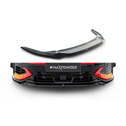 MAXTON DESIGN front splitter for Volkswagen Golf GTI Clubsport Mk8 Facelift, glossy black, V4