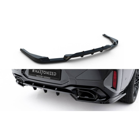 Body kit and visual accessories Rear Splitter (with vertical bars) V2 BMW X4 M-Pack G02 Facelift | races-shop.com