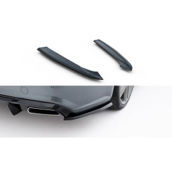 MAXTON DESIGN rear side splitters for Audi S6 / A6 S-Line / A6 C7 FL, glossy black, V3