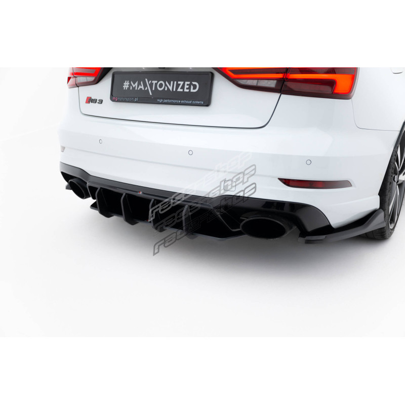 Rear Diffuser V2 Audi RS3 Sedan 8V Facelift (Red) | 237,70 € | races ...