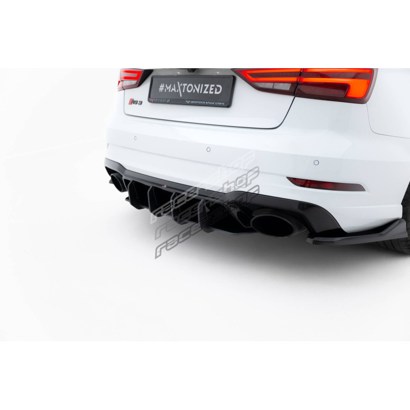 Rear Diffuser V2 Audi RS3 Sedan 8V Facelift (Red) | 237,70 € | races ...