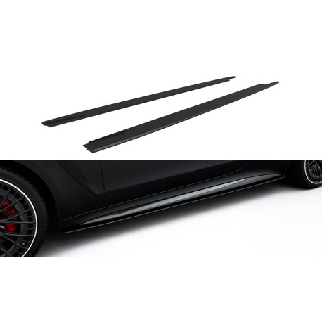 Body kit and visual accessories MAXTON DESIGN side skirts diffusers for Mercedes-AMG CLE 53 C236, black | races-shop.com
