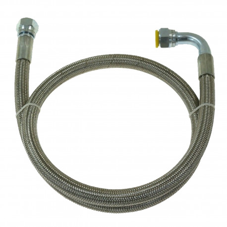 Hoses for oil PTF stainless steel braided hose AN8 | races-shop.com