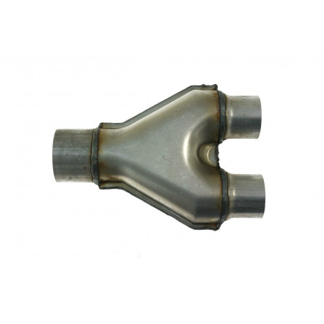 Y reducers Stainless steel exhaust reduction Y 57-57mm (2,25"-2,25") | races-shop.com