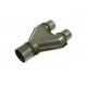 Y reducers Stainless steel exhaust reduction Y 63-63mm (2,5"-2,5") | races-shop.com