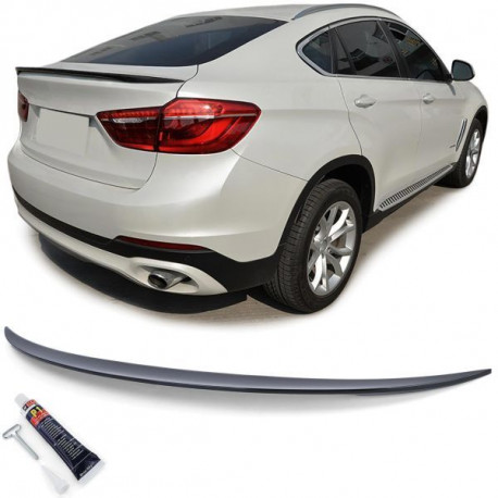Outlet Sport rear spoiler lip black gloss with ABE fits BMW X6 F16 14-19 DAMAGED | races-shop.com