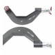 VW SILVER PROJECT Rear adjustable arms for Audi A1/A3, Seat Leon, Škoda Octavia, VW Golf Mk7 (CAMBER) | races-shop.com