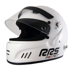 FIA full-face race helmet RRS Protect CIRCUIT (HANS), white