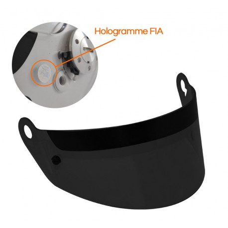 Helmet accessories Visor for helmets RRS Protect RALLY a CIRCUIT, dark | races-shop.com