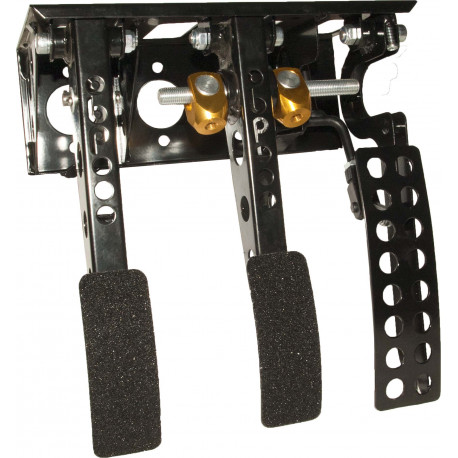 Top mounted pedal boxes Universal OBP Victory Floor Mounted Bulkhead Fit 3 Pedal System | races-shop.com