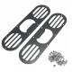 Body kit and visual accessories RACES rear diffuser for Honda Civic, black-silver | races-shop.com