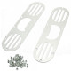 Body kit and visual accessories RACES rear diffuser for Honda Civic, black-silver | races-shop.com