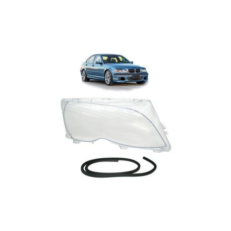 Lighting RACES headlight lens for BMW 3 E46 Facelift, right | races-shop.com