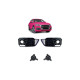 Body kit and visual accessories Fog light covers for Audi Q5 FY Gloss Black | races-shop.com