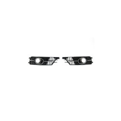 RACES fog light covers for Audi A6 C7 Facelift Gloss Black