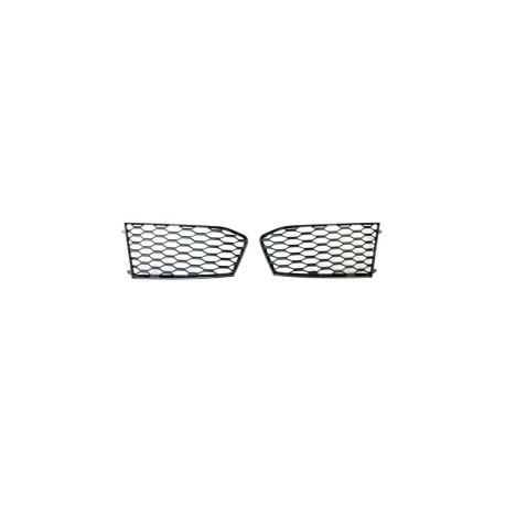 Body kit and visual accessories Fog light covers for Audi A6 C7 Gloss Black | races-shop.com