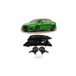 Fog light covers for Audi A4 B9 Gloss Black