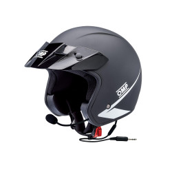 ECE open-face race helmet OMP Star Intercom, matte black INCOMPLETE