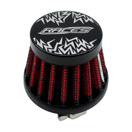 Universal air filters RACES Pro Breather Filter, various sizes - RED | races-shop.com