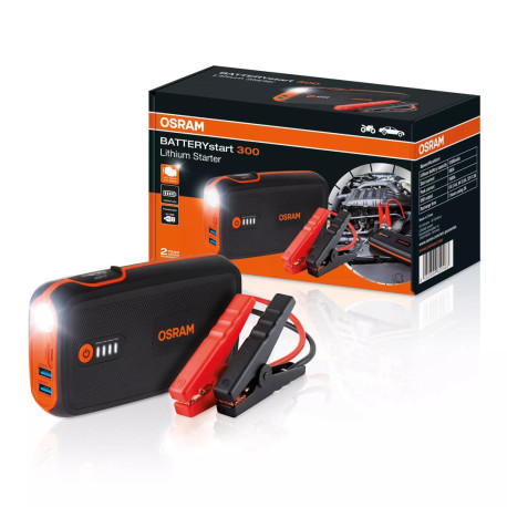 Battery chargers and boosters Osram Lithium Starter, Powerbank OBSL300, 12V 6.0L | races-shop.com