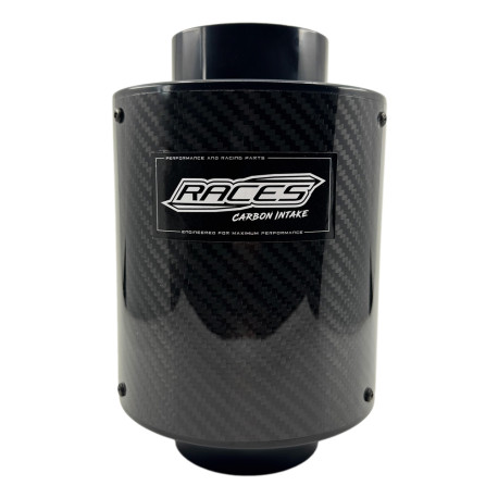 Universal air filters Universal sport air filter RACES Carbon, 200mm | races-shop.com