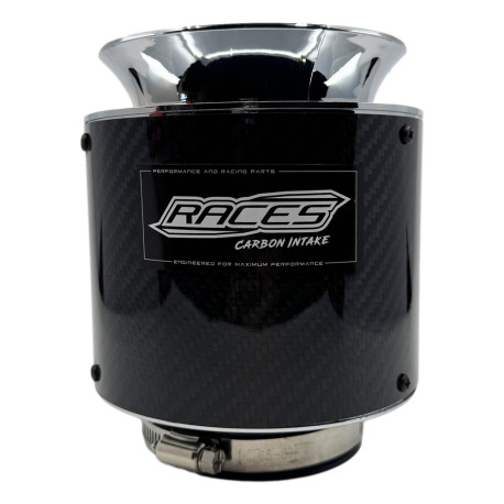 Universal air filters Universal sport air filter RACES Carbon, 130x155mm | races-shop.com
