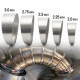 Straight reducers RACES Stainless steel sawtooth exhaust pie-cut angle segment - 63mm | races-shop.com