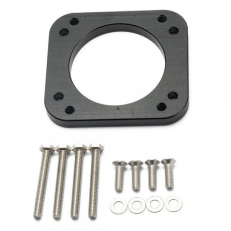 Intake manifolds RACES aluminium throttle body adapter plate for BMW M54 to M50B25 | races-shop.com