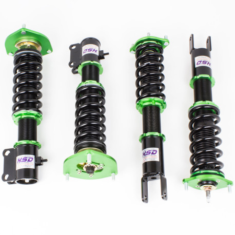 Height adjustable suspension - Coilovers HSD MonoPro height and stiffness adjustable coilovers for Mitsubishi Lanver Evo 7 8 9 CT9A | races-shop.com