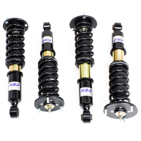 Height adjustable suspension - Coilovers HSD Dualtech height and stiffness adjustable coilovers for Toyota Chaser JZX90 | races-shop.com