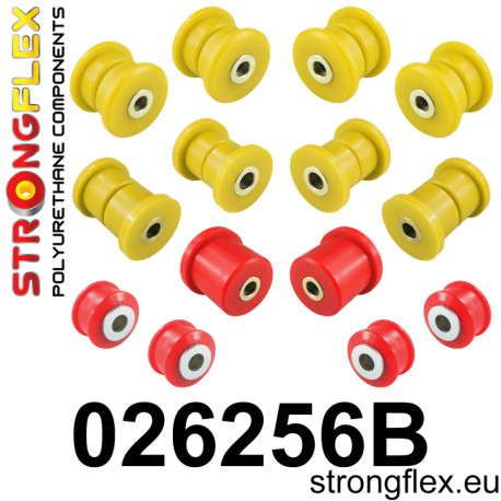 Polyurethane bushings STRONGFLEX - 026256B: Front suspension bush kit | races-shop.com