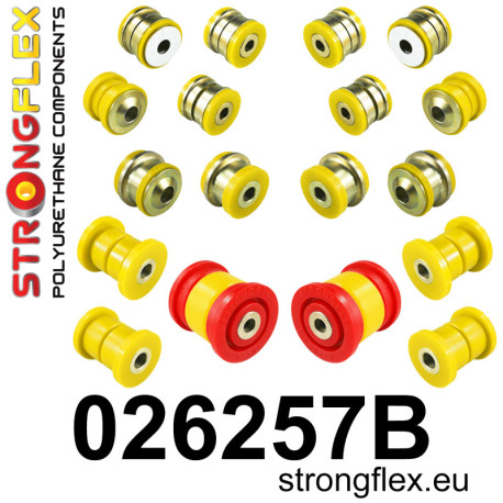 Polyurethane bushings STRONGFLEX - 026257B: Rear suspension bush kit | races-shop.com