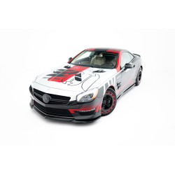 MAXTON DESIGN front splitter for Mercedes-Benz SL 63 AMG R231, glossy black, V2