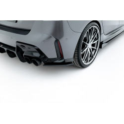 MAXTON DESIGN Street Pro rear side splitters for BMW 1 M-Pack F70, black, V2
