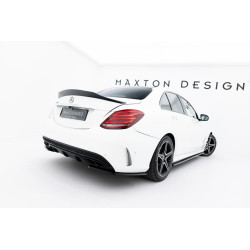 MAXTON DESIGN rear side splitters for Mercedes-Benz C AMG-Line / C43 AMG Sedan W205, glossy black