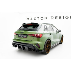 MAXTON DESIGN rear diffuser for Audi S3 Sportback 8Y Facelift (exhaust 2+2)