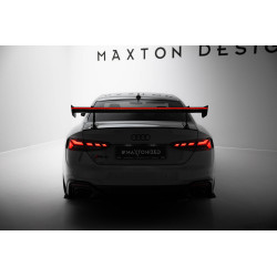 MAXTON DESIGN carbon wing with Upper Swan Mounting + LED for Audi A5 / A5 S-Line / S5 / RS5 Coupe F5 / F5 Facelift