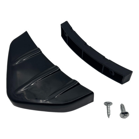 Body kit and visual accessories RACES universal rear lower diffuser fin - Black | races-shop.com